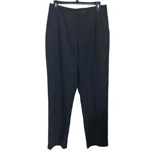 VTG Harvé Benard Size 8 Wool‎ Spandex Pants Adjustable Waist Tabs Gray Lined